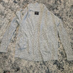 Abercrombie & Fitch Gray Knit Cardigan